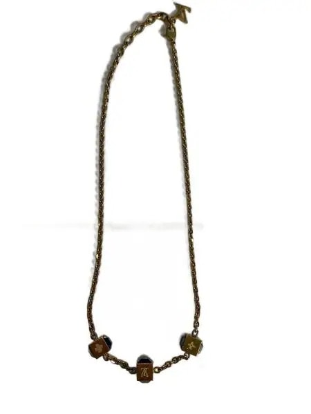 Louis Vuitton Collier Gambling Necklace "Gold"