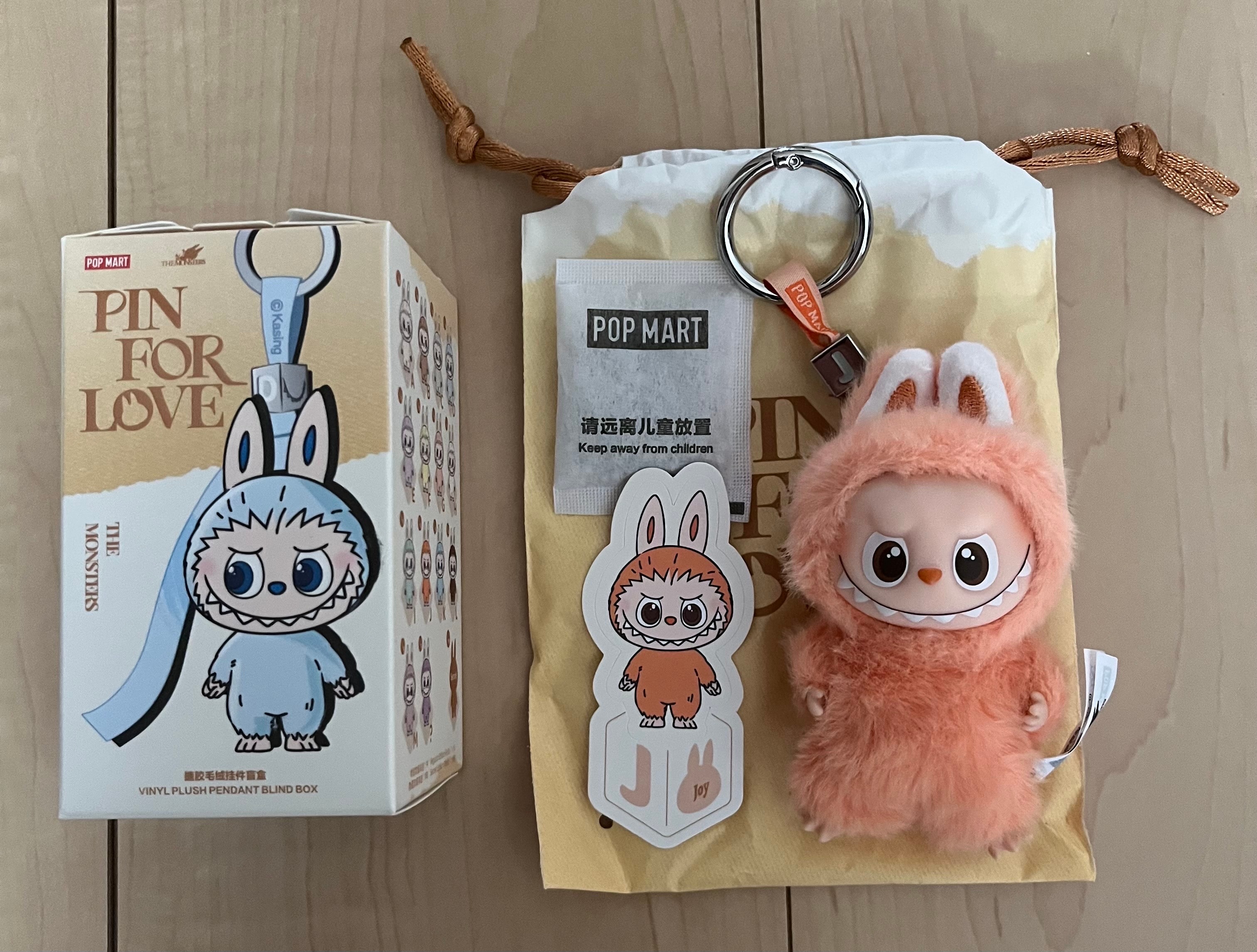 POP MART THE MONSTERS (LABUBU) Pin for Love Series-Vinyl Plush Pendant (A-M) J