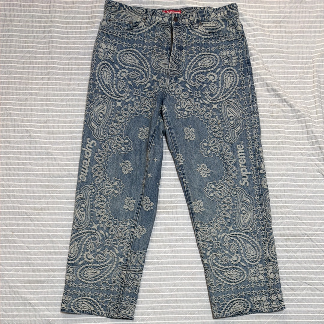 Supreme Bandana Jacquard Baggy Jean 