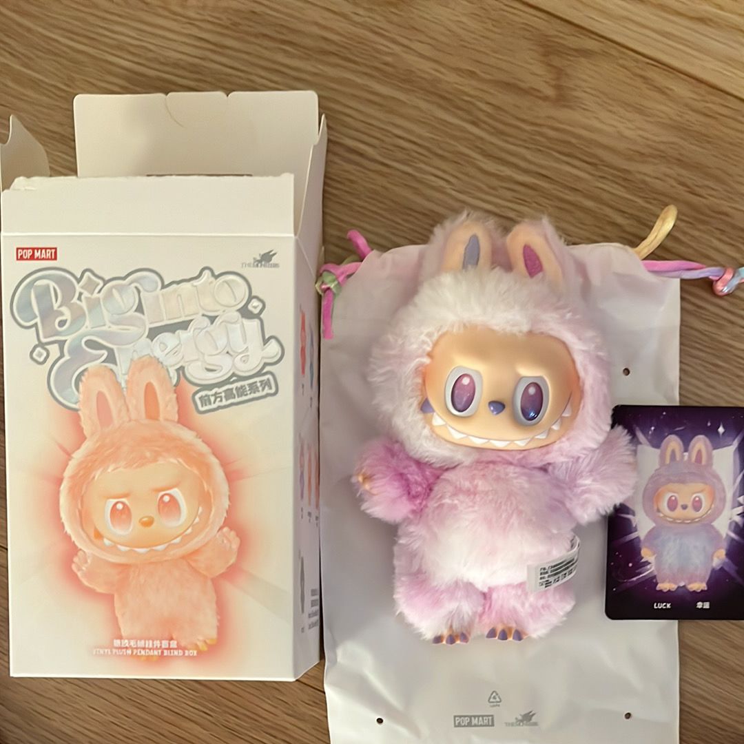 POP MART THE MONSTERS (LABUBU) Big into Energy Series Plush Pendant LUCK