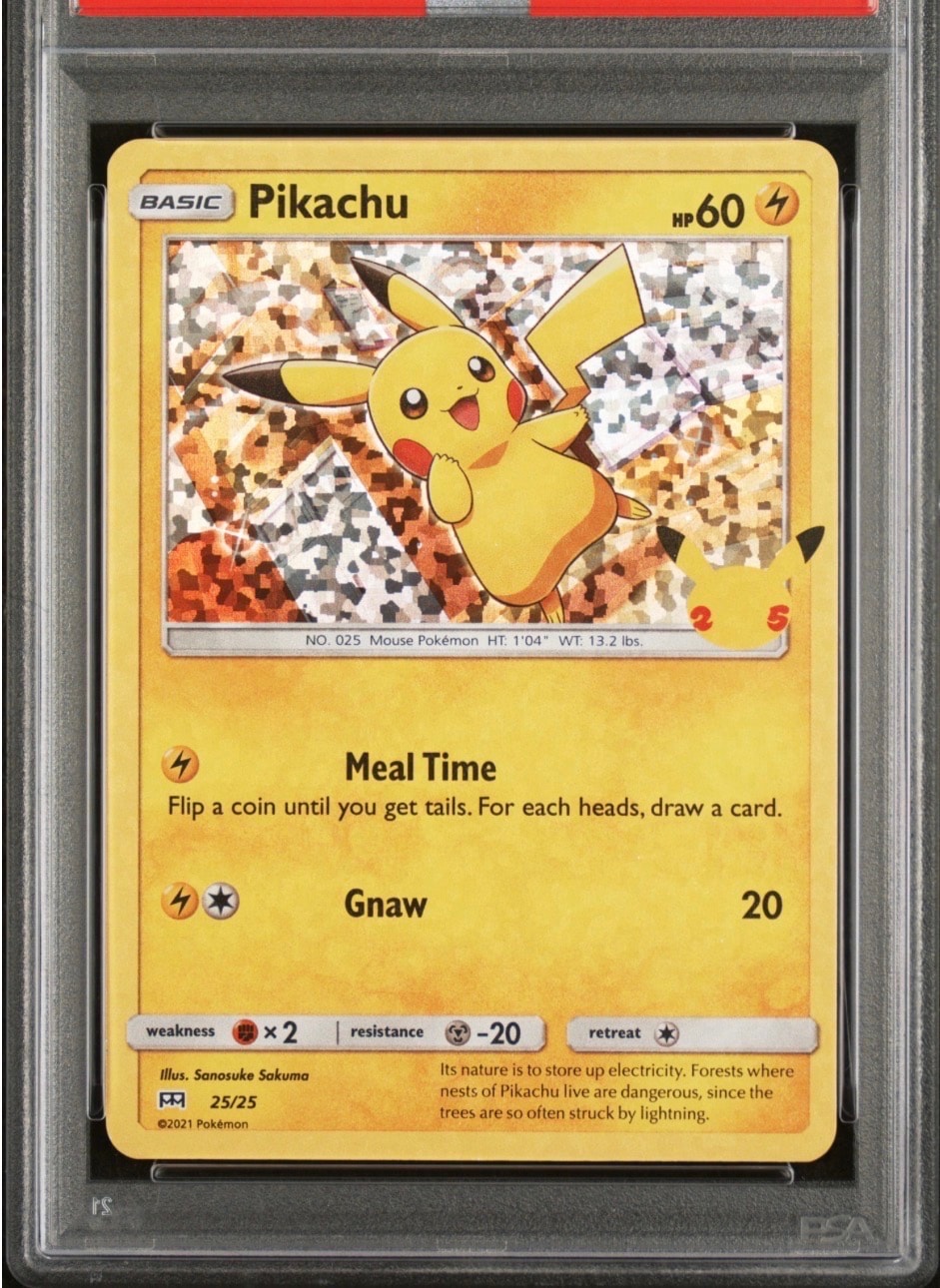 PSA9】ピカチュウ :ホロ [25/25]【英語版】(ソード&シールド