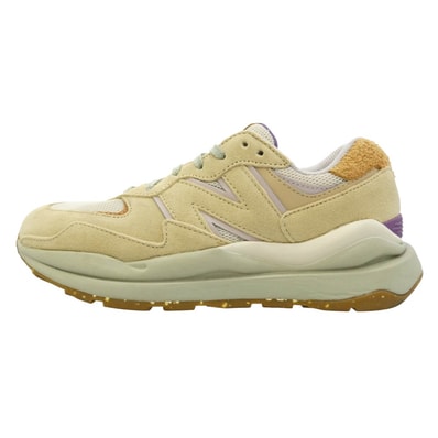 NEW BALANCE ニューバランス スニーカー W5740TB 57/40 Incense Sour Grape インセンスサワーグレープ スエード メッシュ スニーカー ベージュ系 パープル系 24.5cm【中古】