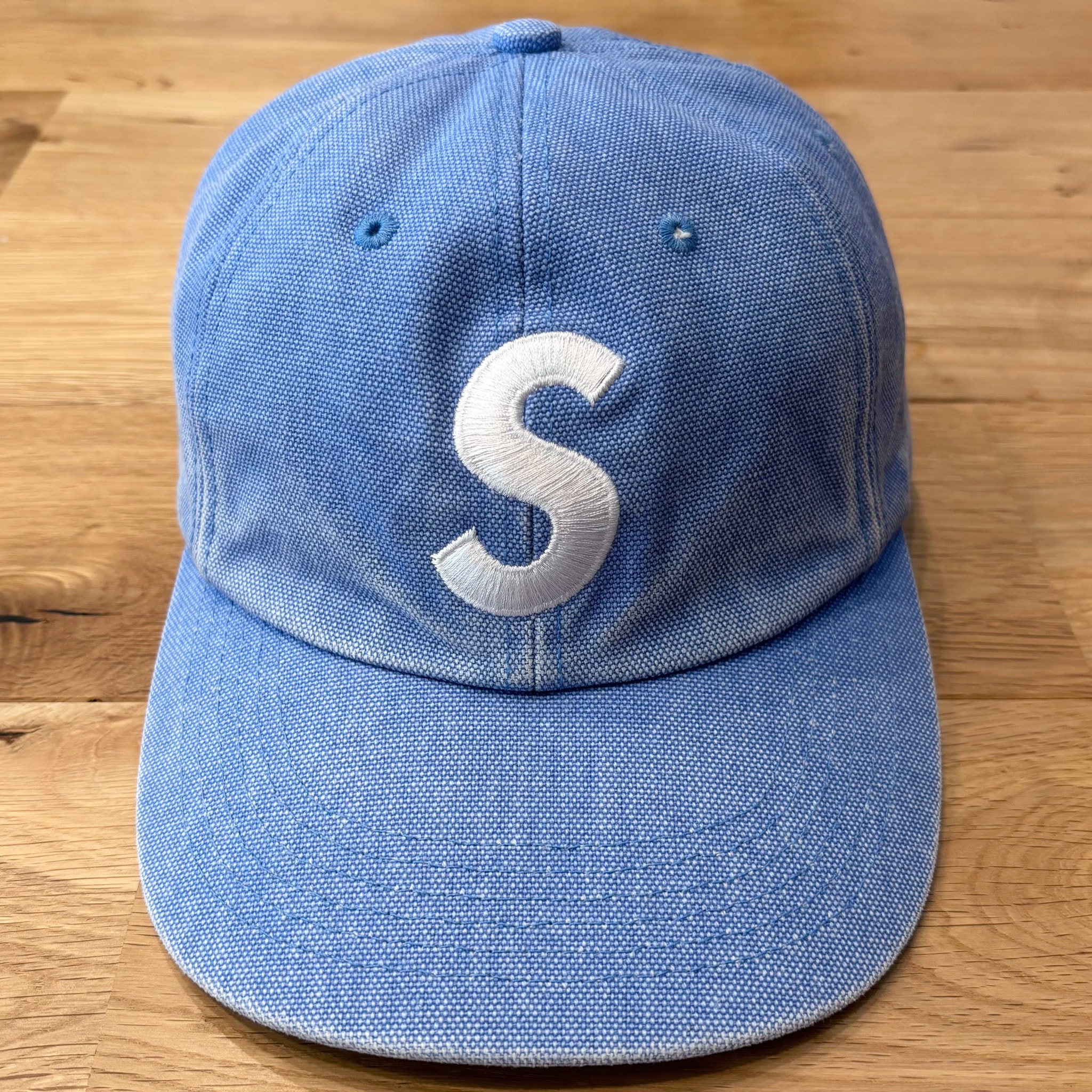 Supreme Pigment Coated S Logo 6-Panel "Light Blue"