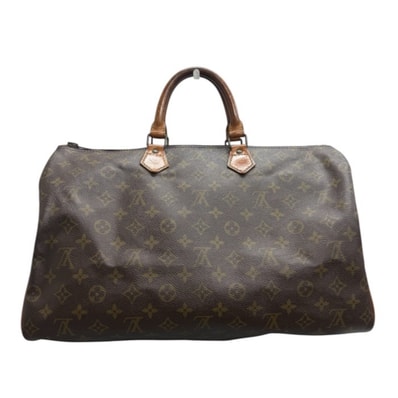 LOUIS VUITTON ルイヴィトン ヴィンテージ モノグラム スピーディ40 ブラウン ゴールド金具 PVC ボストンバッグ S1-00259 【中古】