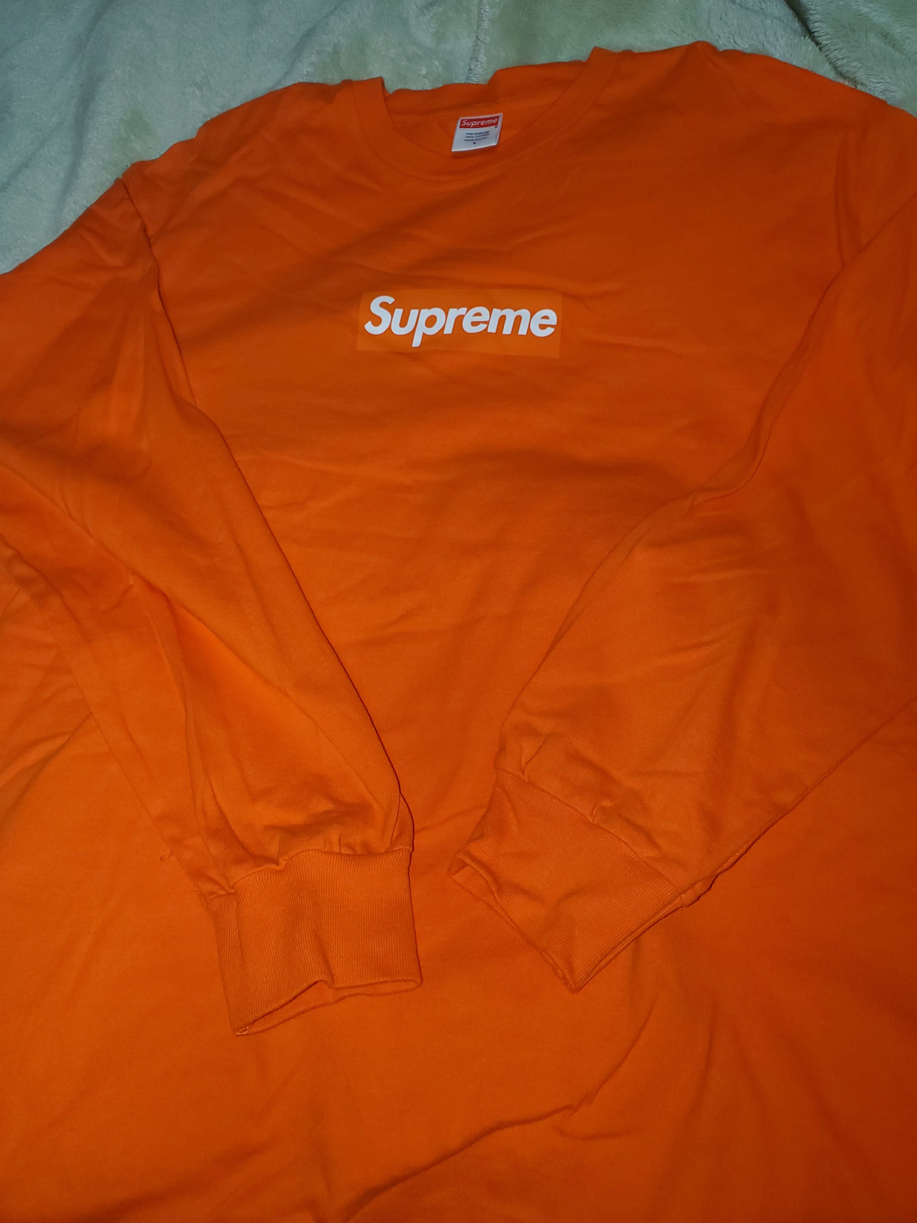 Supreme Box Logo L/S Tee "Orange"