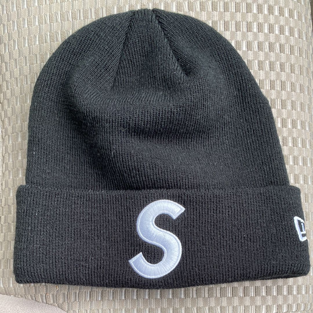 supreme 17FW New Era S Logo Beanie ブラック