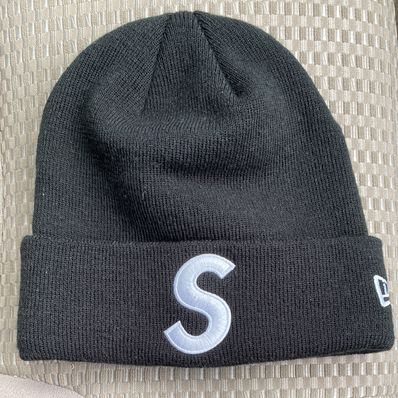 supreme 17FW New Era S Logo Beanie ブラック