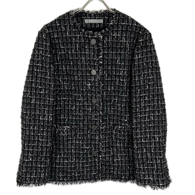 セオリーリュクス 03-5104149 25年製 ブラック Noma Tweed Molly Jacket/ツイードジャケット 38