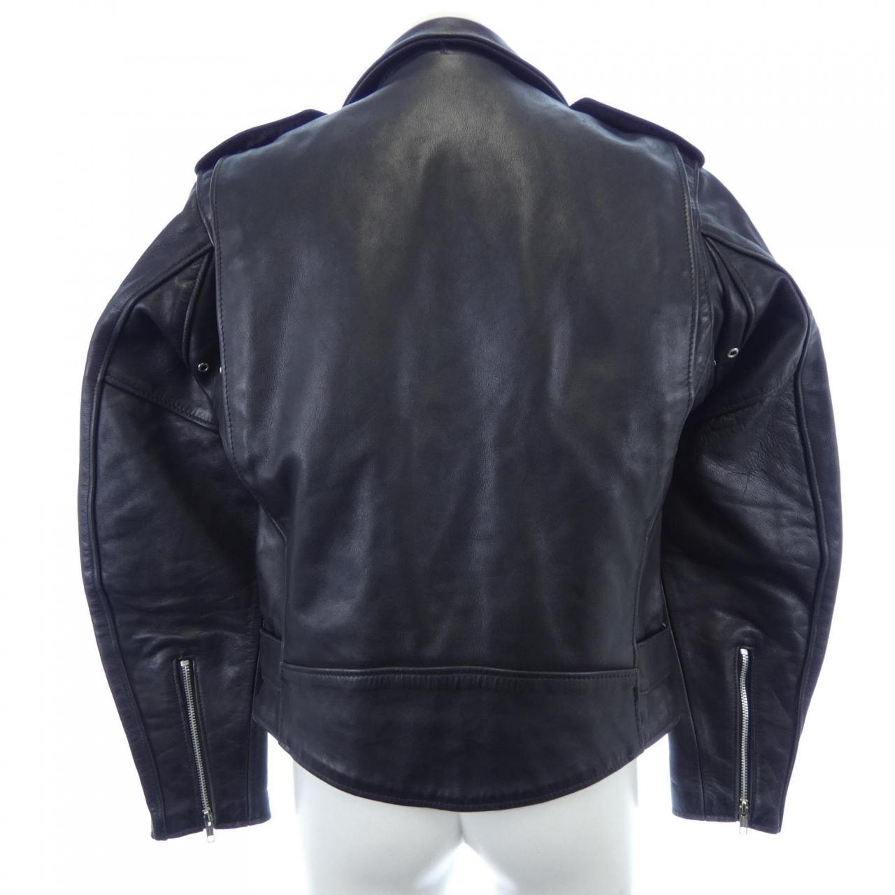C (やや傷や汚れあり)】ショット SCHOTT レザーライダースジャケット