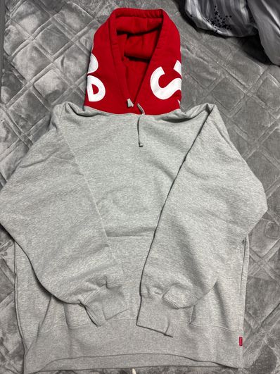 Supreme Contrast Hooded Sweatshirt "Grey"