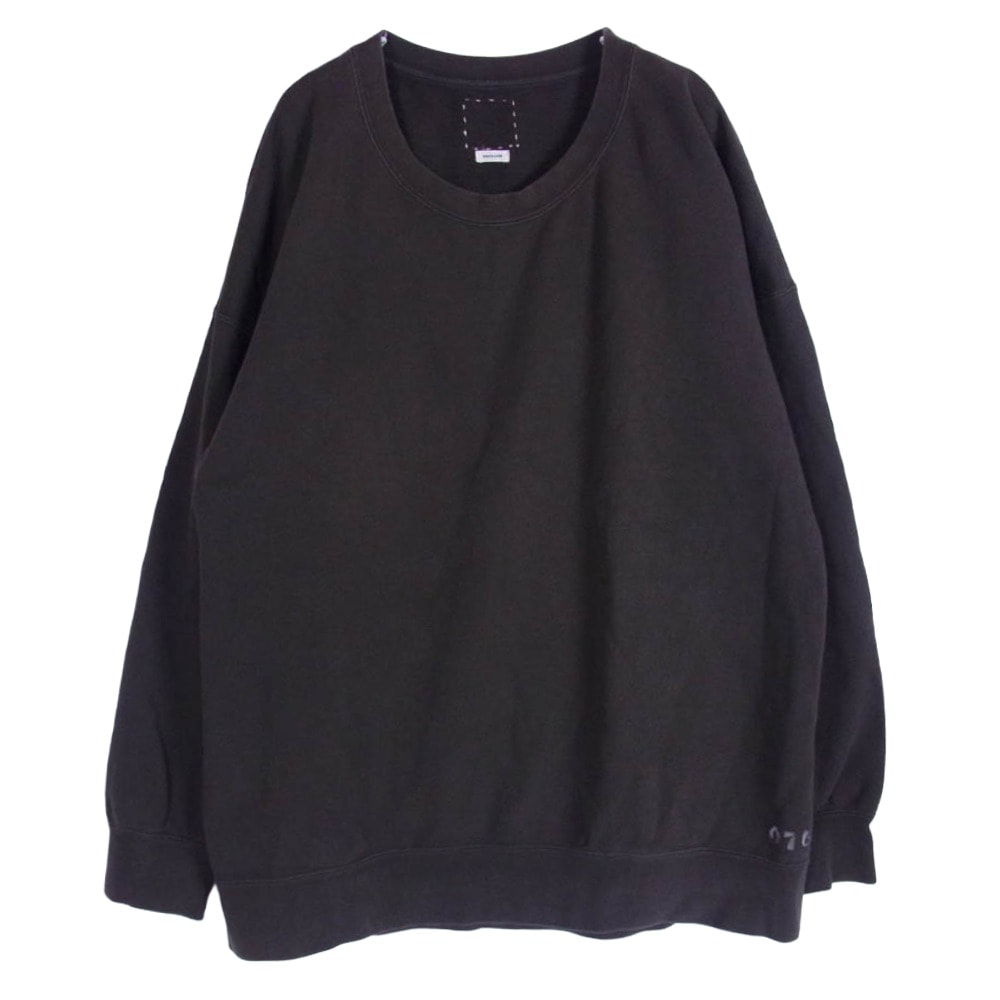 VISVIM ビズビム スウェット 18SS 0118105010039 JUMBO SWEAT CREW L/S ジャンボ 長袖 クルーネック スウェット ブラウン ダークブラウン系 3【中古】