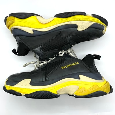 BALENCIAGA Triple S Black Yellow