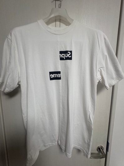 Supreme / Comme des Garçons SHIRT® Split Box Logo Tee "White"
