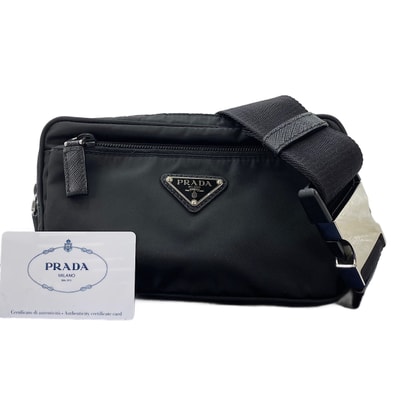 プラダ PRADA ナイロン リナイロン ウエストバッグ【中古】