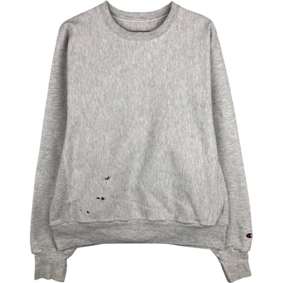 古着 00年代 チャンピオン Champion PREMIUM REVERSE WEAVE プレミアムリバースウィーブ バックプリント 目無し プリントスウェットシャツ トレーナー メンズM相当/eaa604003