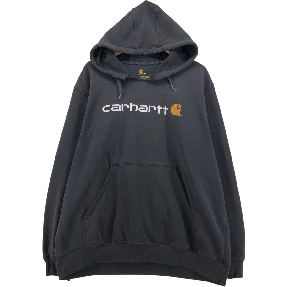 古着 カーハート Carhartt ORIGINAL FIT カットオフ スウェットプルオーバーパーカー メンズXL相当/eaa575591