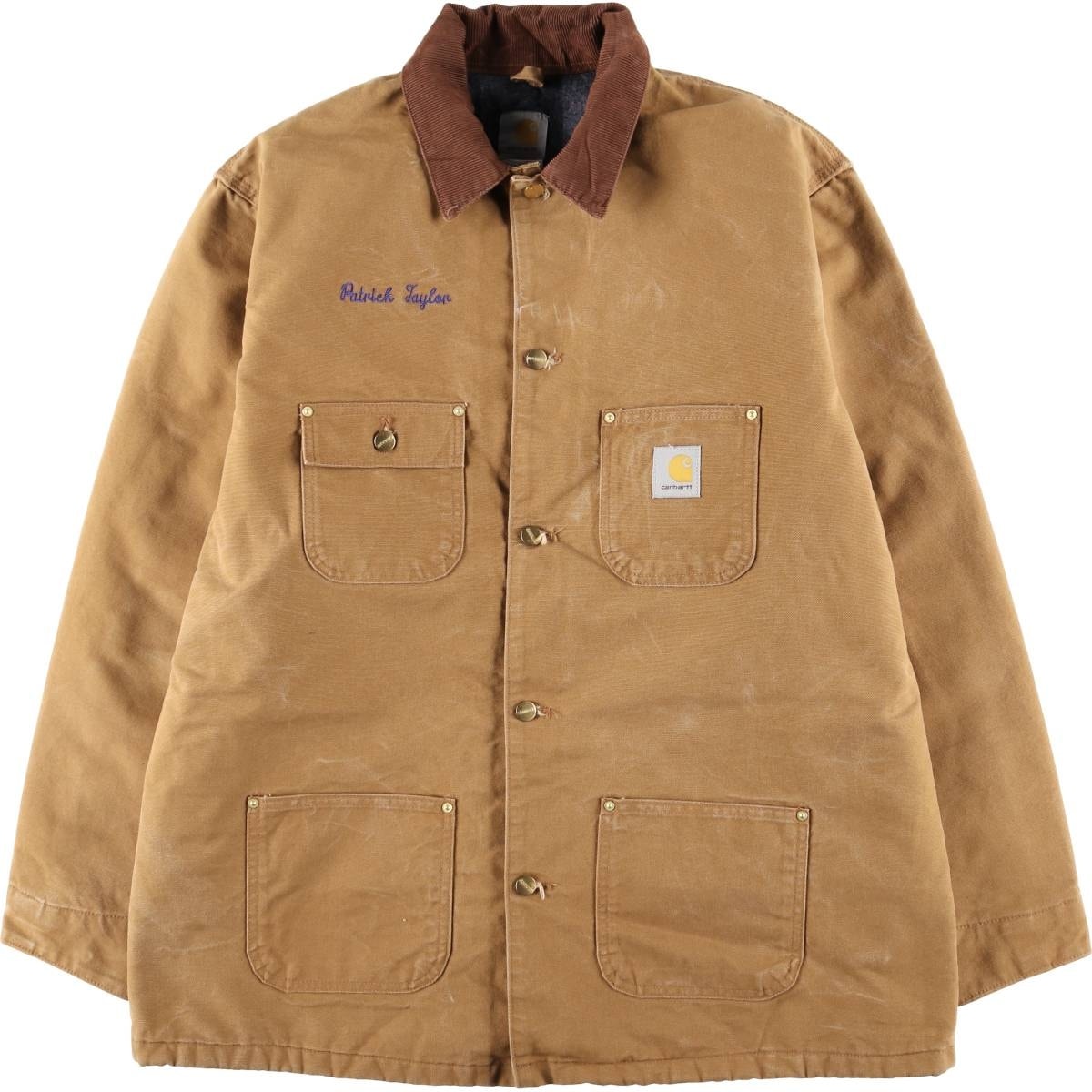 古着 カーハート Carhartt ミシガンチョアコート 中綿入り ダックカバーオール メンズXL相当/eaa626246