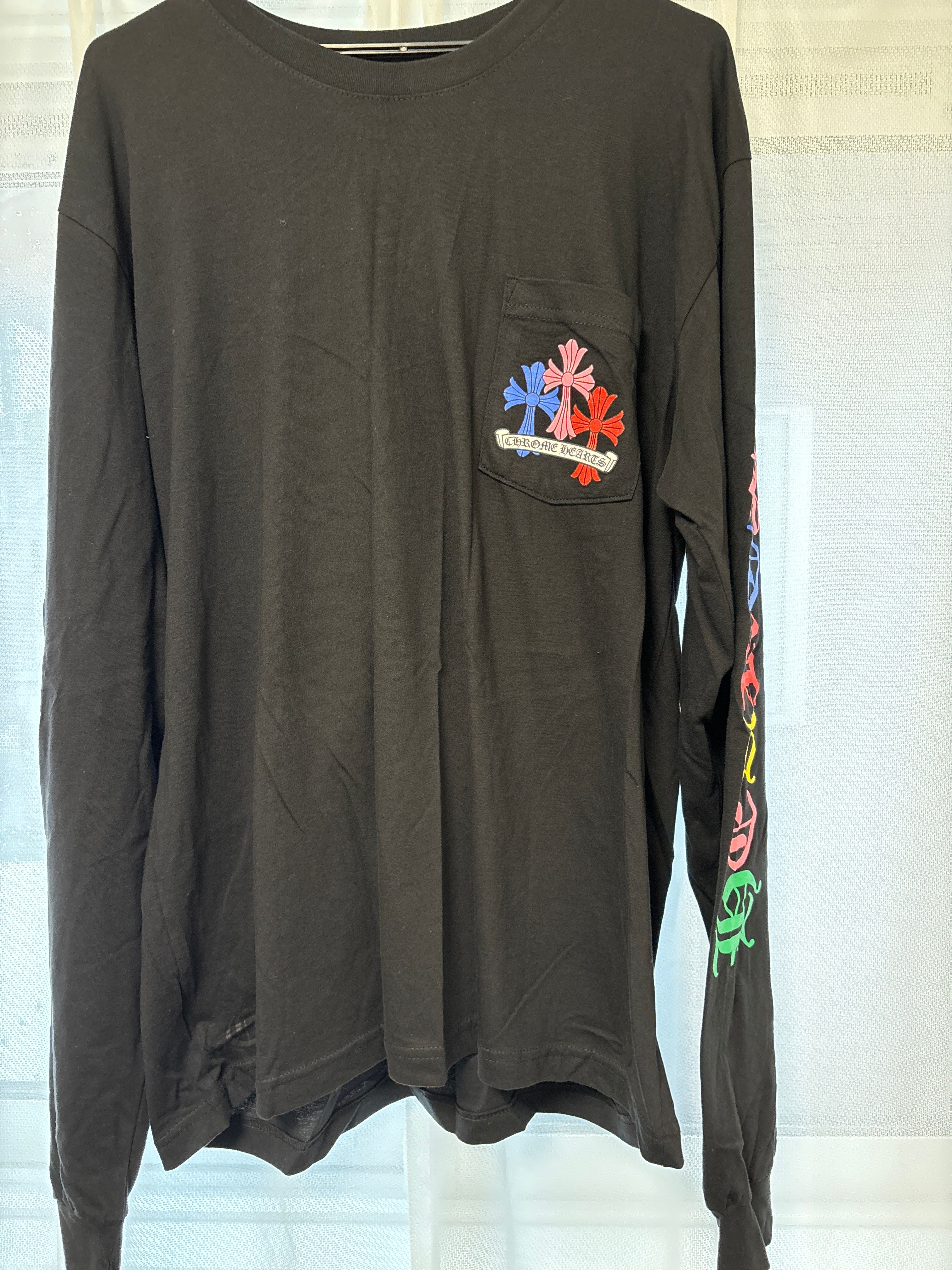 Chrome Hearts Multi Color Cross Cemetery L/S T-Shirt "Black"