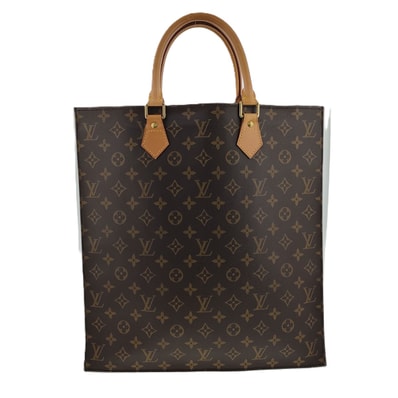 LOUIS VUITTON ルイ・ヴィトン サック・プラ トートバッグ M51140 モノグラム ブラウン レディース【中古】
