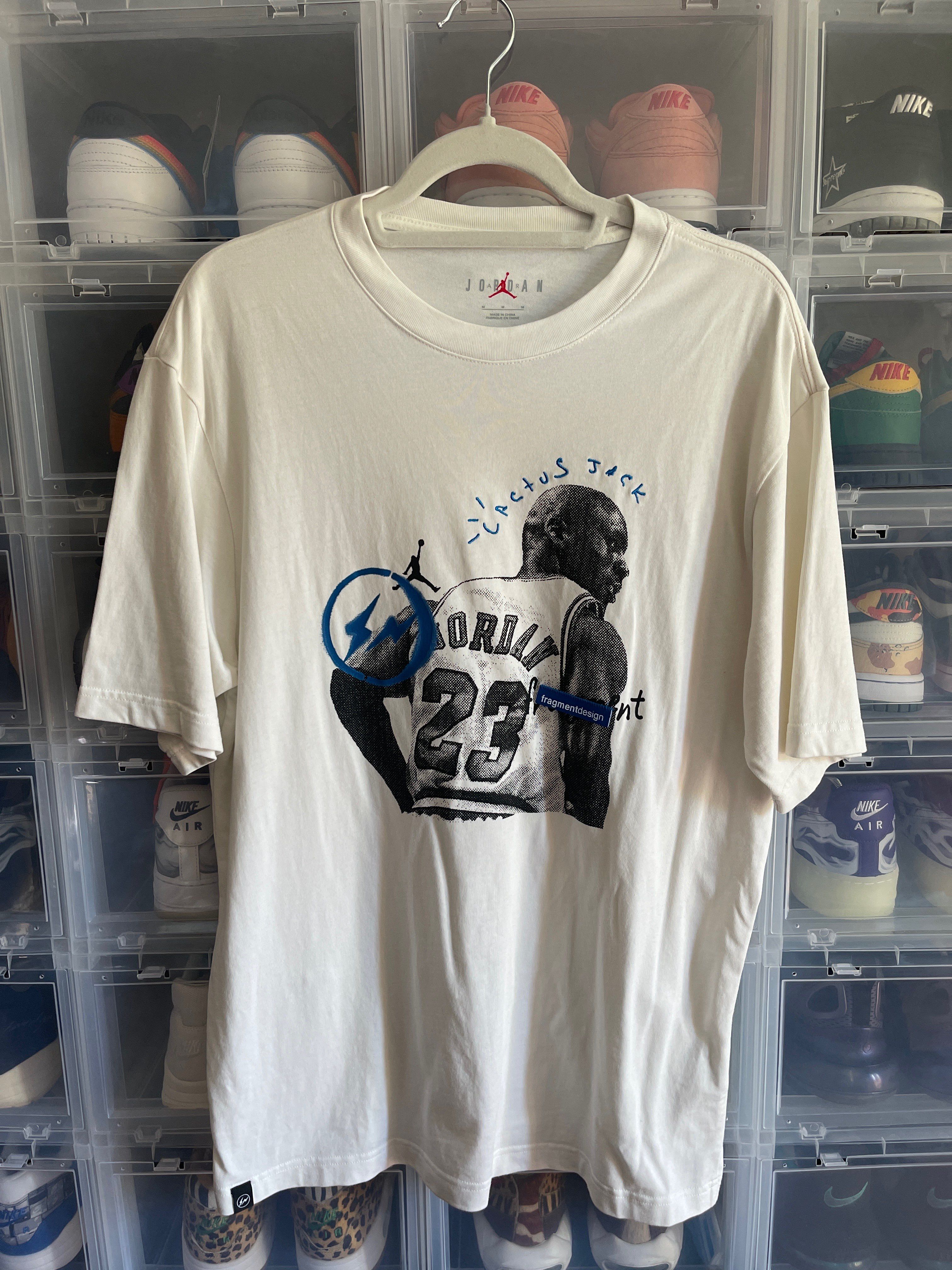 Air Jordan Travis Scott  Fragment Tee "White"