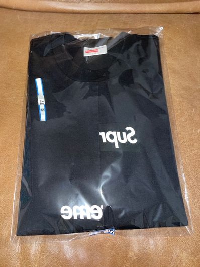 Supreme / Comme des Garçons SHIRT® Split Box Logo Tee "Black"