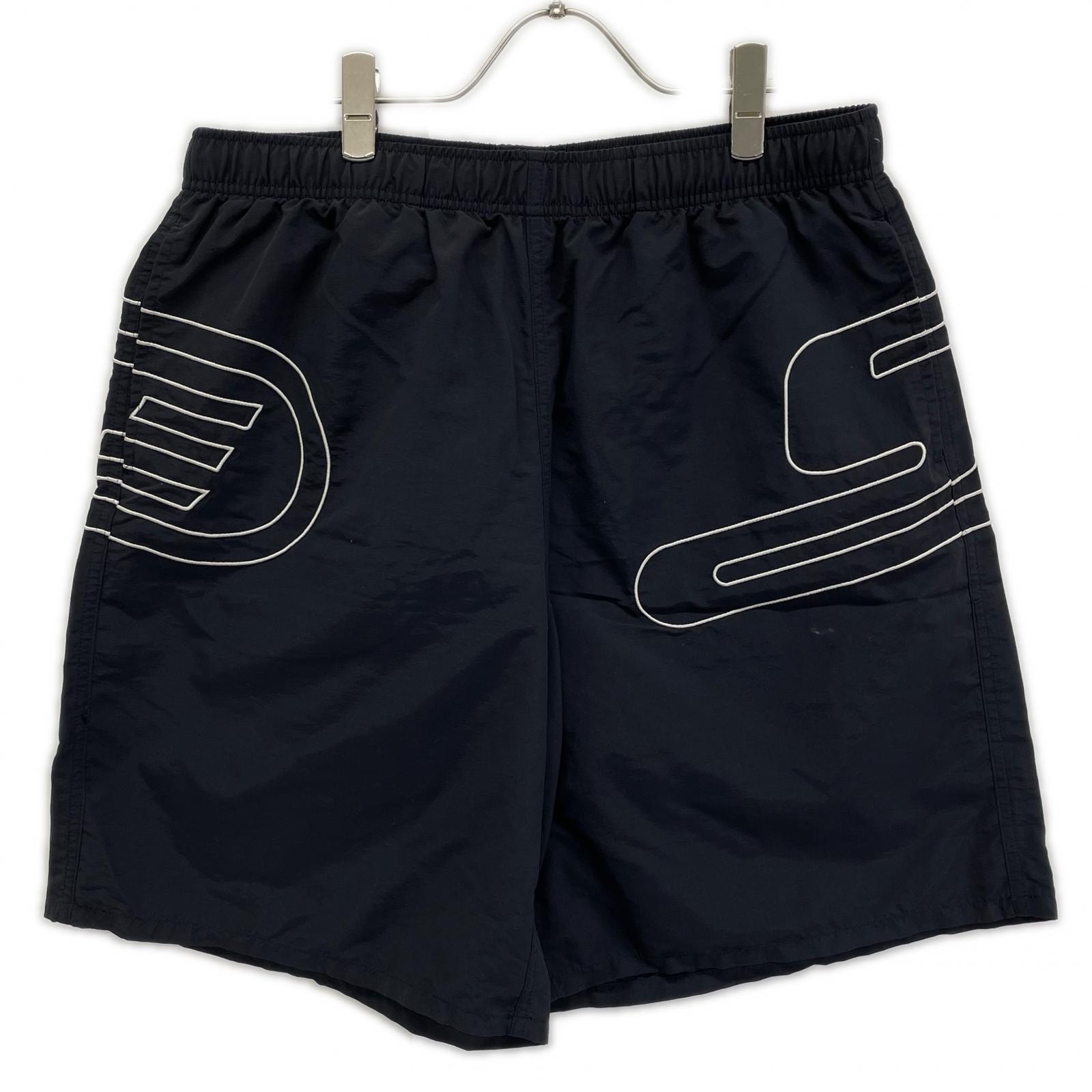 シュプリーム 25SS ブラック Big Logo Nylon Short biビックロゴナイロンショートパンツ L