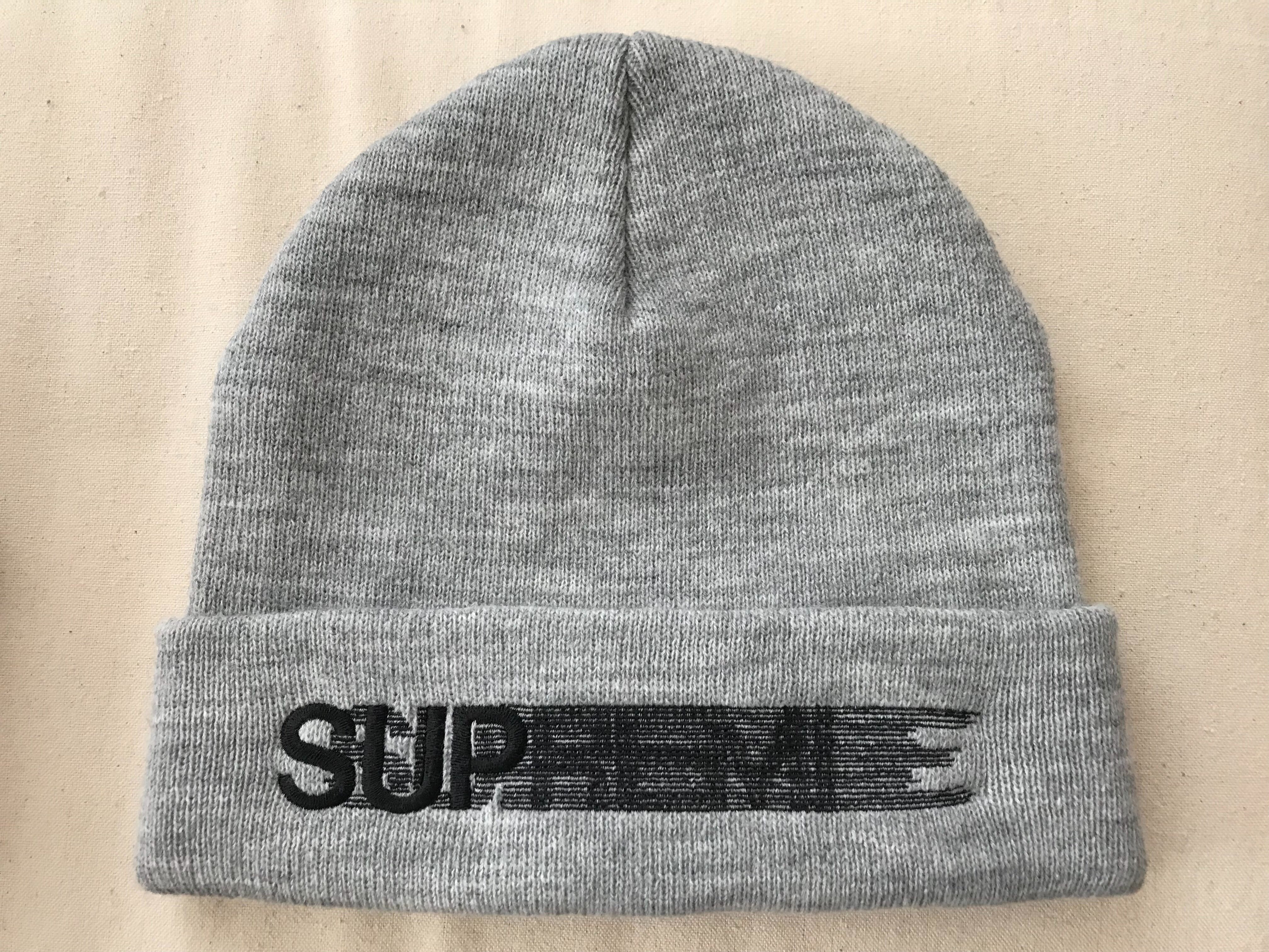 Supreme Motion Logo Beanie "Grey" (20SS)