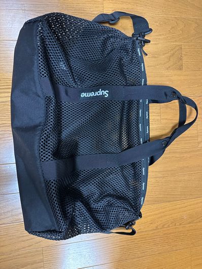 Supreme Mesh Duffle Bag "Black"