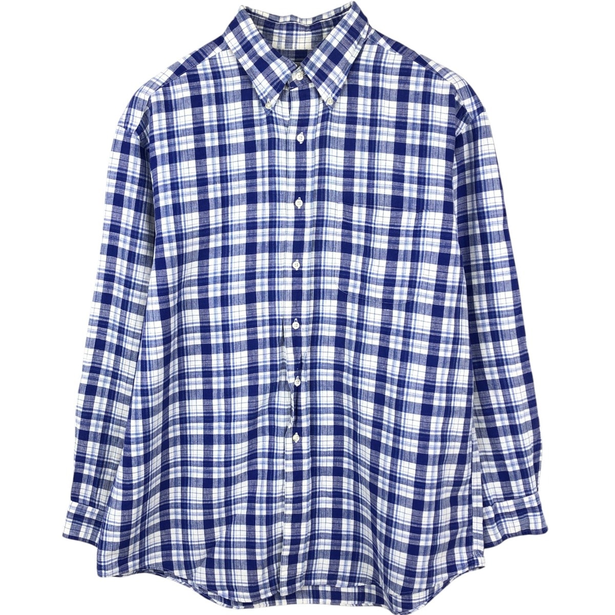 古着 ブルックスブラザーズ Brooks Brothers Est.1818 SPORT SHIRT 長袖 リネン×コットン ボタンダウンシャツ メンズL相当/eaa668015