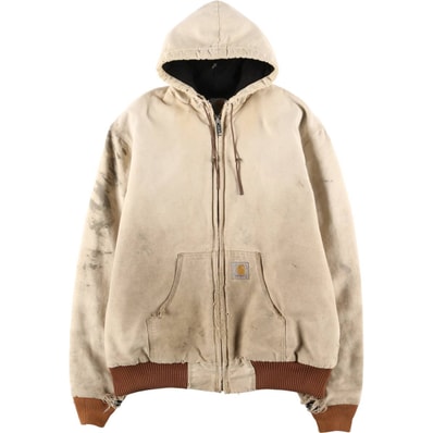 古着 カーハート Carhartt アクティブジャケット 中綿入り ダックフルジップパーカー メンズXL相当/eaa617638