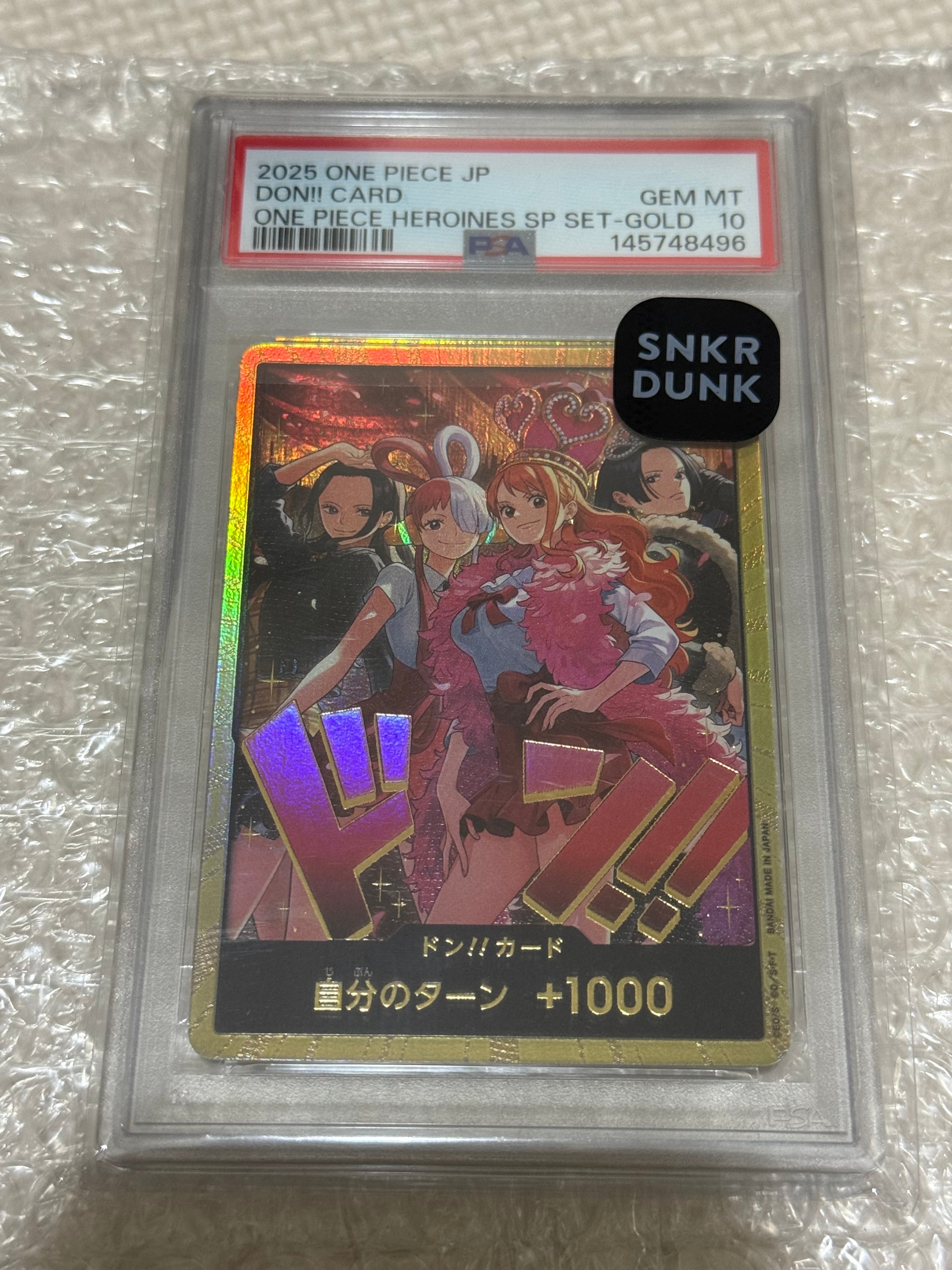 PSA10】ドン!!カード : ロビン&ウタ&ナミ&ハンコック スーパーパラレル