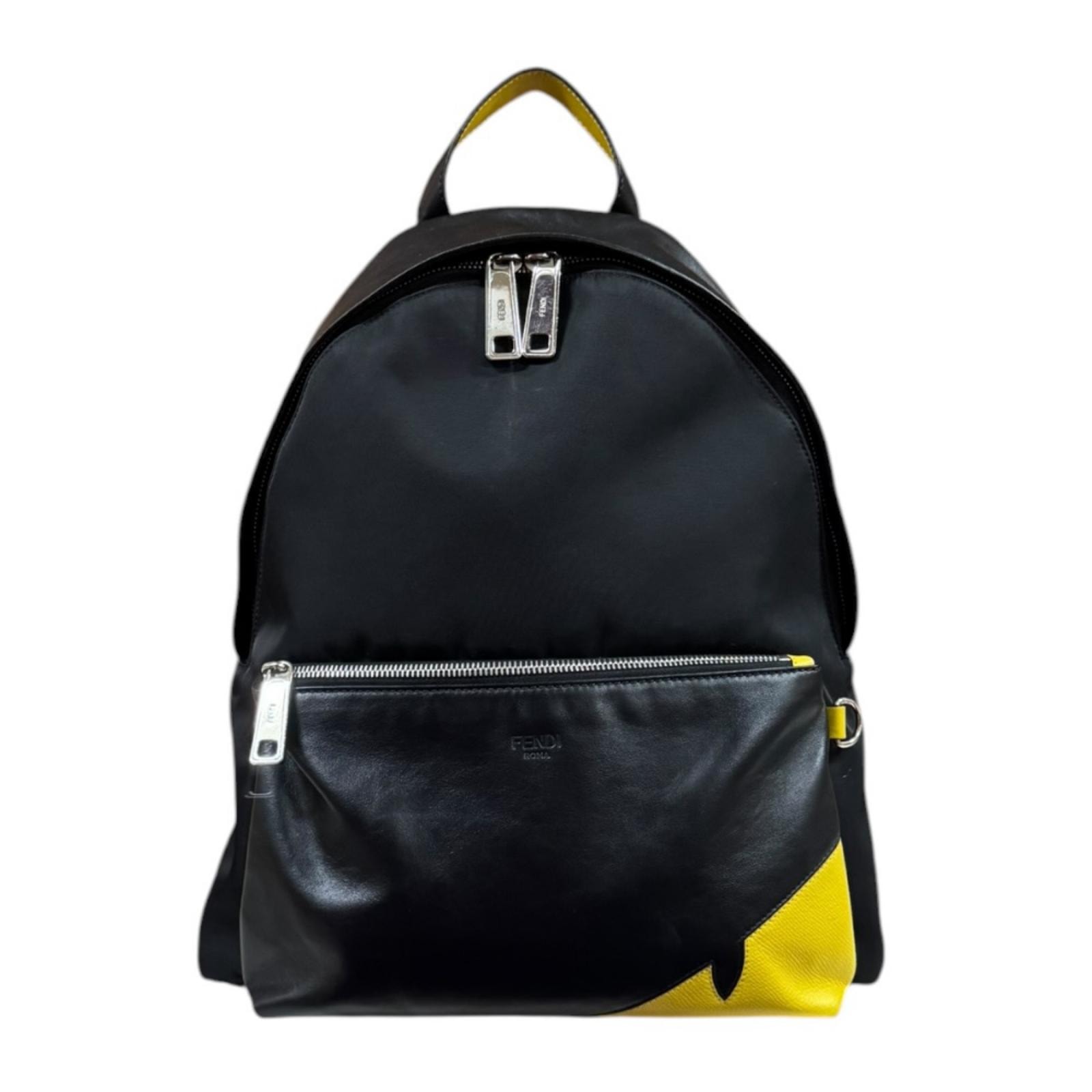 フェンディ コーナー バグズ リュック・デイパック ナイロン 7VZ042 メンズ FENDI  中古
