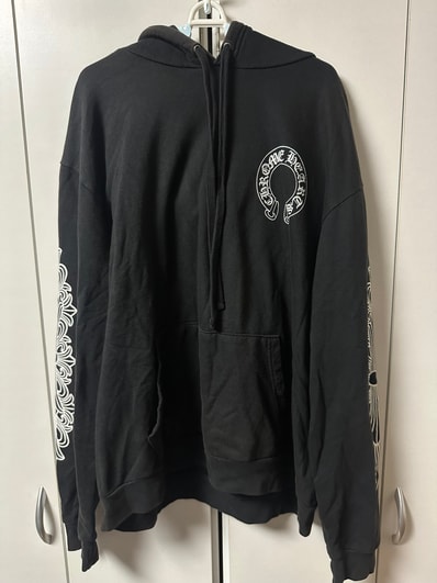 Chrome Hearts Horseshoe Floral Pullover Hoodie "Black"