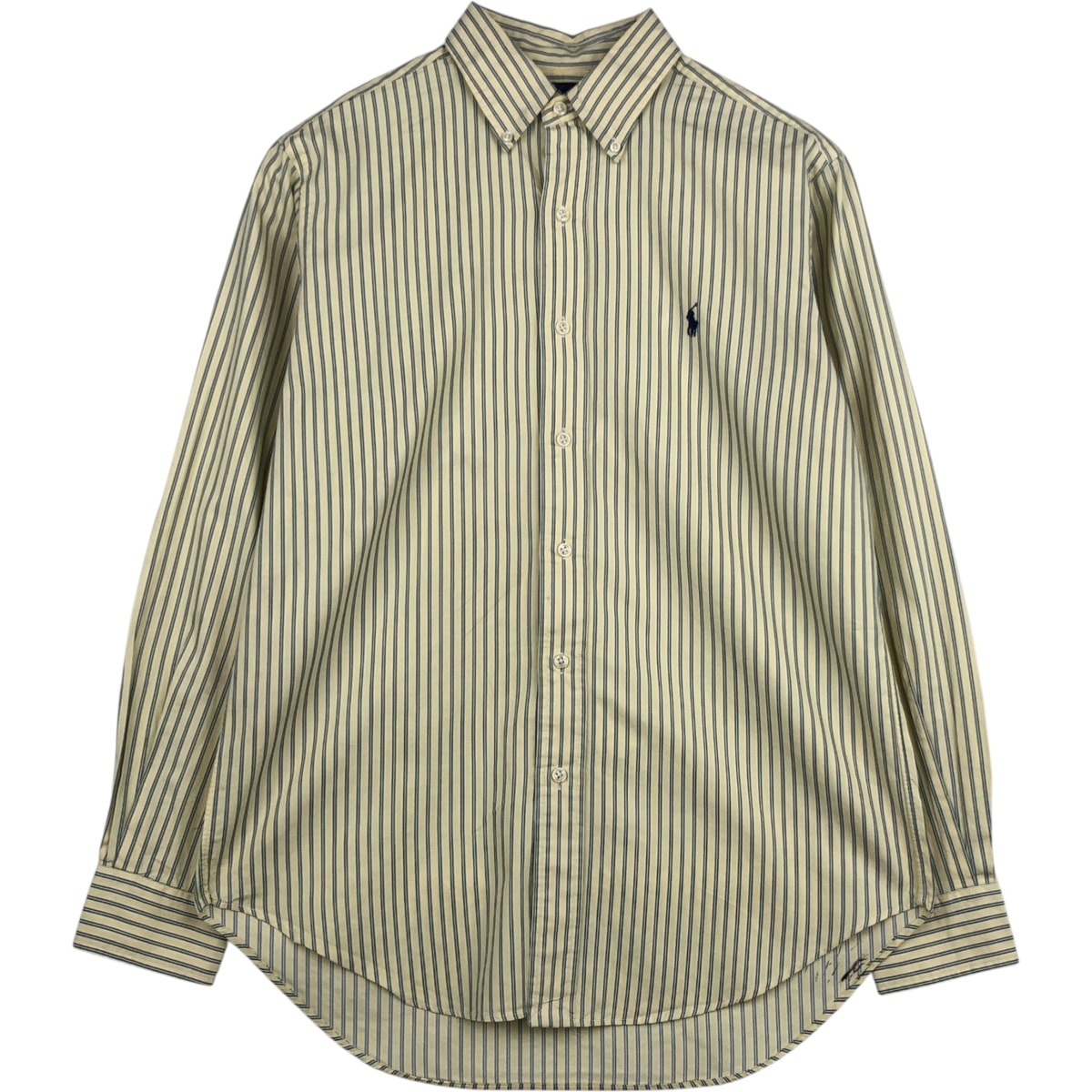 古着 ラルフローレン Ralph Lauren CLASSIC FIT マルチストライプ 長袖 ボタンダウンストライプシャツ メンズM相当/eaa495517