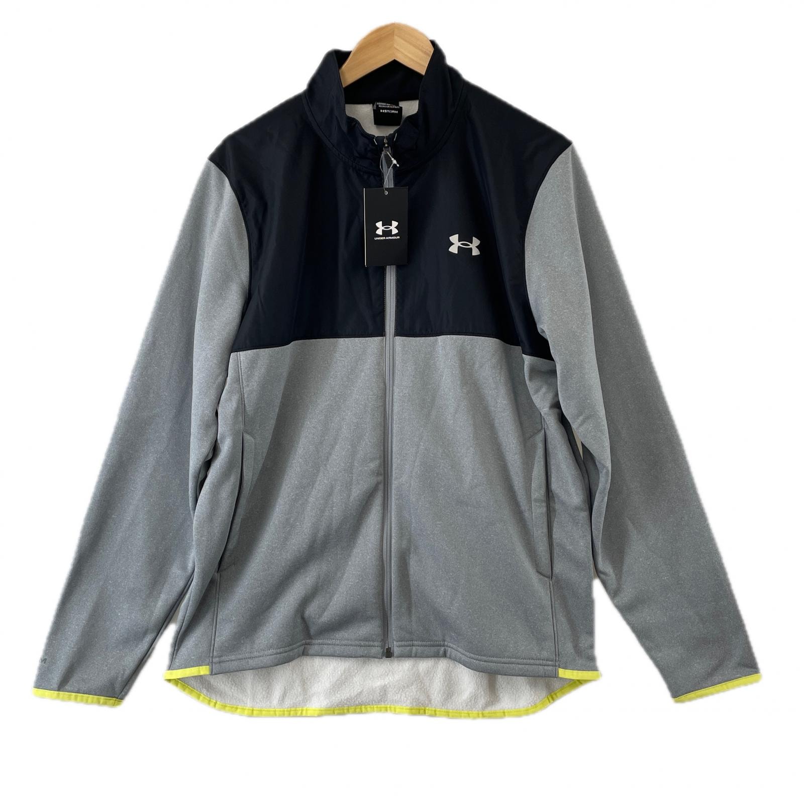 UNDER ARMOUR アンダーアーマー プレーン 秋冬 AW トラックジャケット ポリエステル グレー メンズ M【古着】【中古】