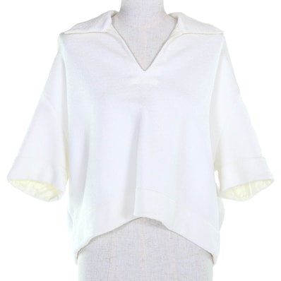 美品 ジルサンダー プルオーバー ホワイト レディース 34 J02GL0108