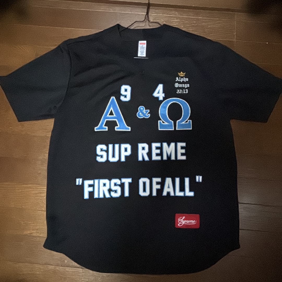 Supreme Alpha Omega Baseball Jersey "Black"