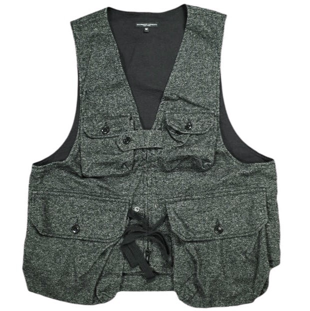 Engineered Garments エンジニアードガーメンツ アメリカ製 Game Vest - Blend Homespun  ゲームベスト ブレンドホームスパン M Grey ジレ ハンティング トップス g25214