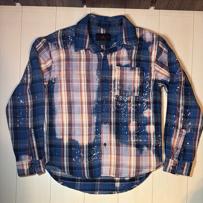 Nike JORDAN x Awake NY Flannel Shirt "Blue/Pink"