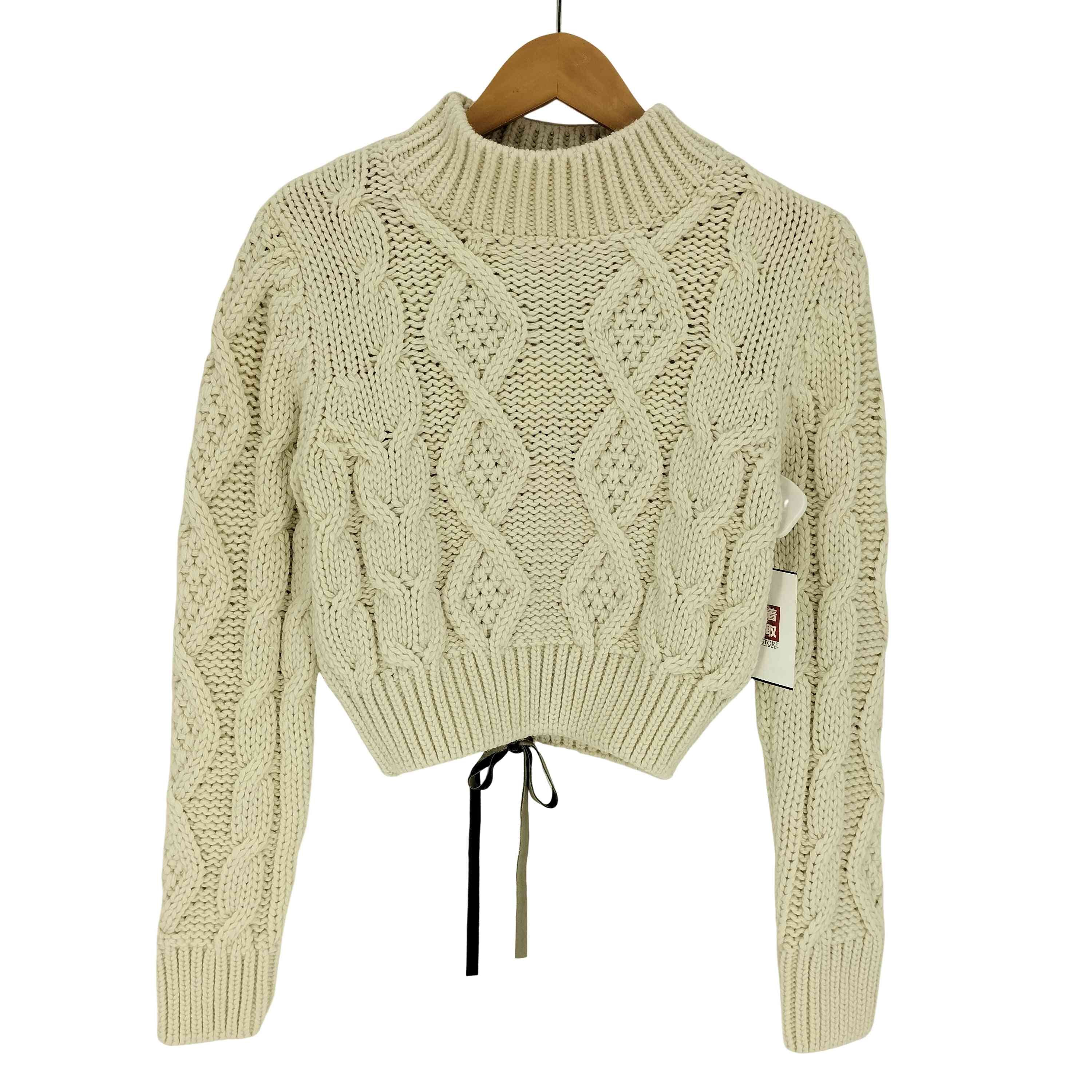 Cable knit open back sweater オーフ?ン ハ?ック ケーフ?ル ニット セーター【1137332501888】