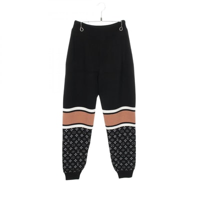 ルイ・ヴィトン LOUIS VUITTON モノグラム ニット パンツ 衣料品 ボトムス ウールカシミヤ レディース ブラック系 / ブラウン系 / ホワイト系 RW201W TVL FIKP09 【中古】