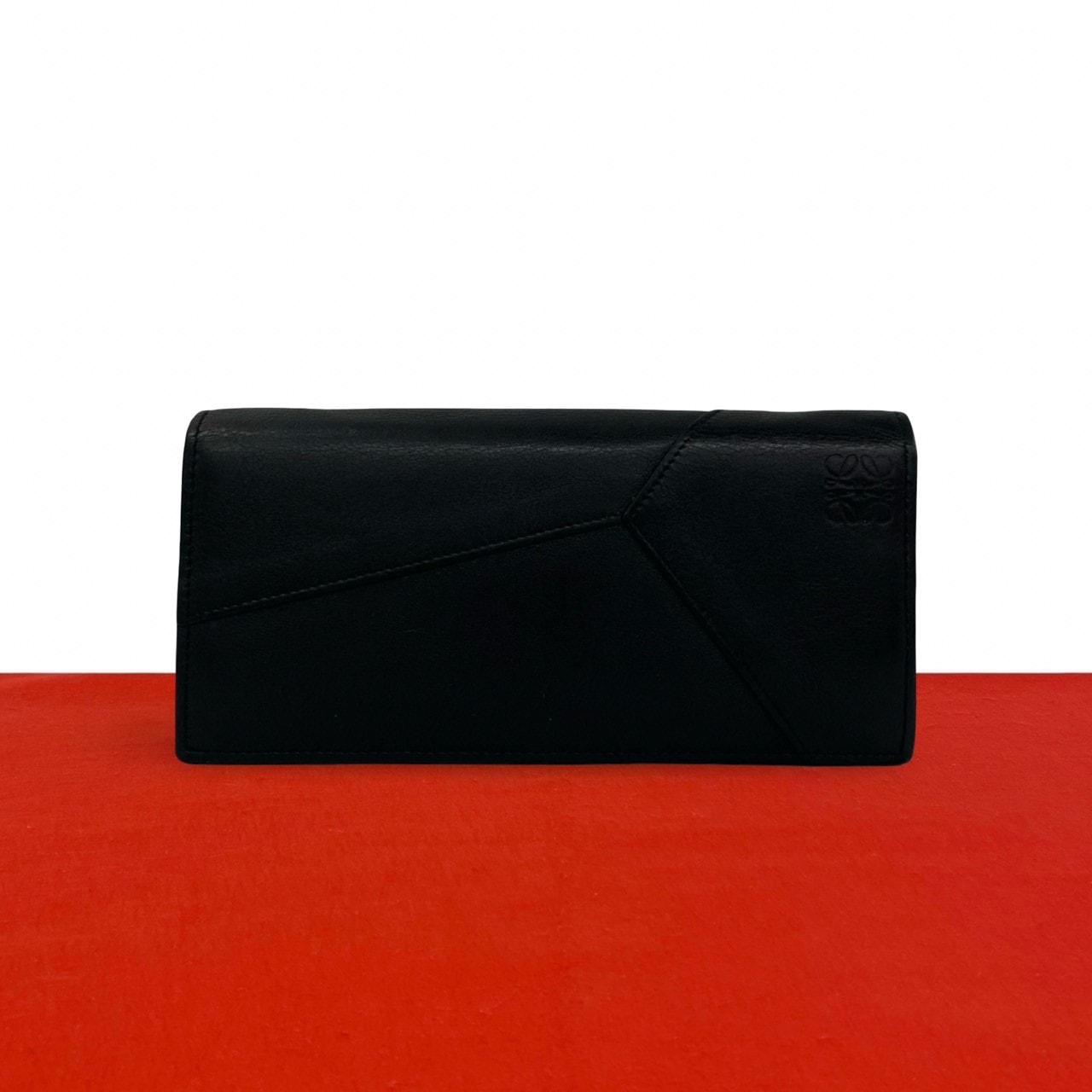 LOEWE ロエベ パズル ロング ホリゾンタル ウォレット アナグラム ロゴ レザー 長財布 ブラック
 2674b