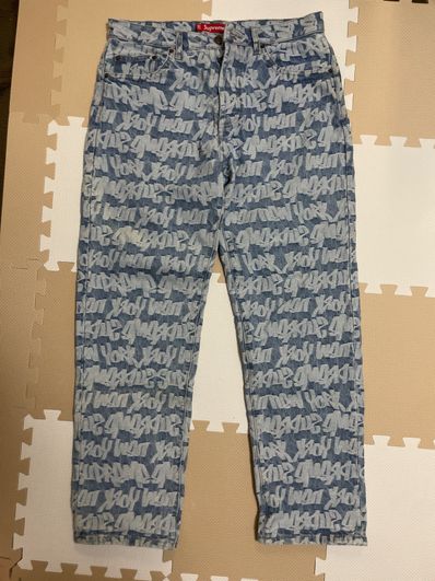 Supreme Fat Tip Jacquard Regular Jean "Blue"