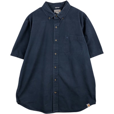 古着 カーハート Carhartt RELAXED FIT ボタンダウン 半袖 ワークシャツ メンズXL相当/eaa623250