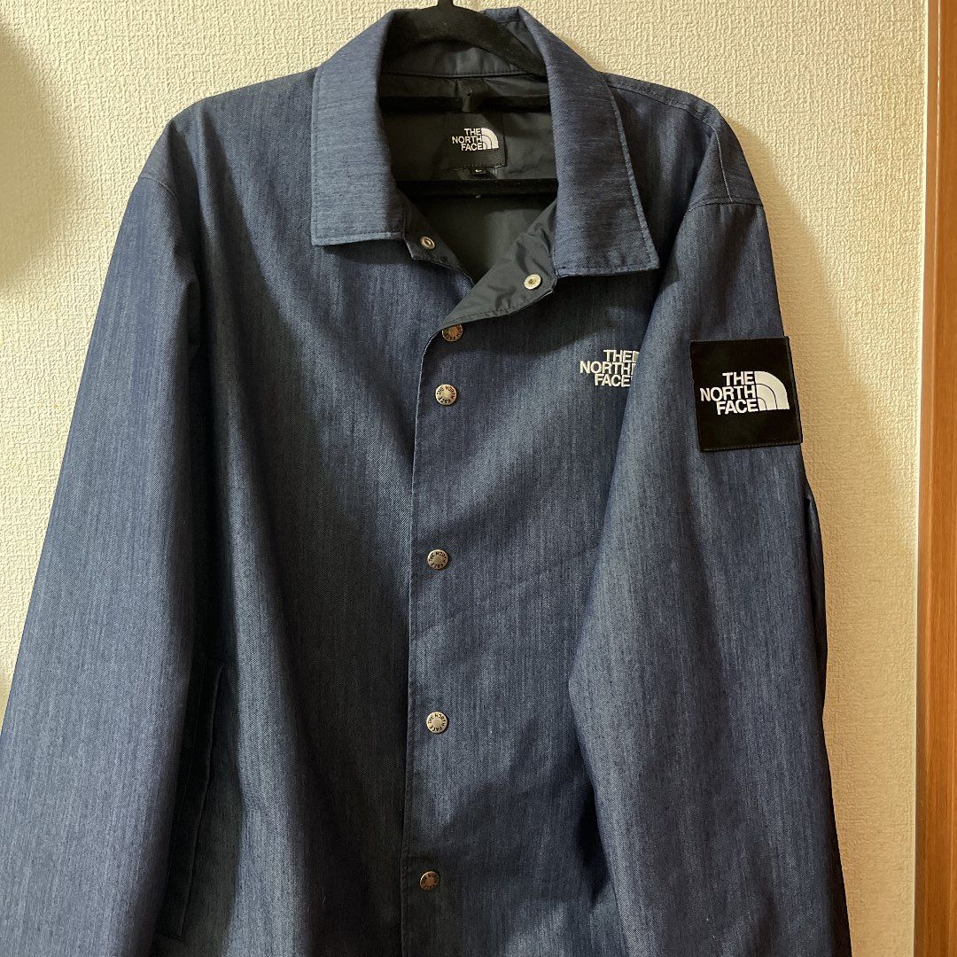 ノースフェイス denim coach jacket