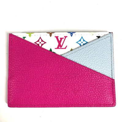 Louis Vuitton x Takashi Murakami Criss-Cross Card Holder "Kawaii Pink"