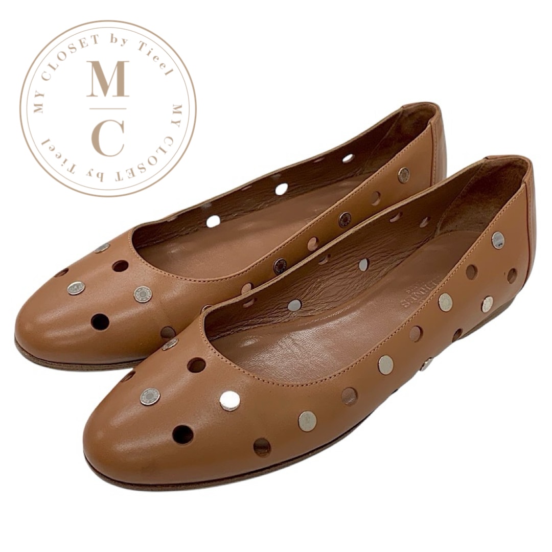 やや傷や汚れあり】エルメス HERMES フラットシューズ 靴 シューズ