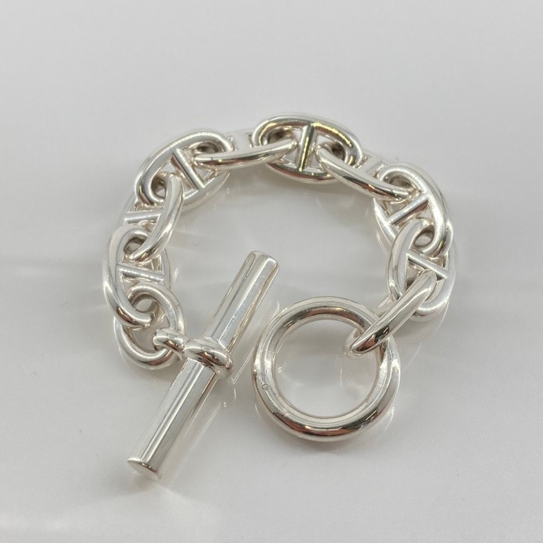 Hermes Chaine D'ancre TGM Bracelet "Silver"