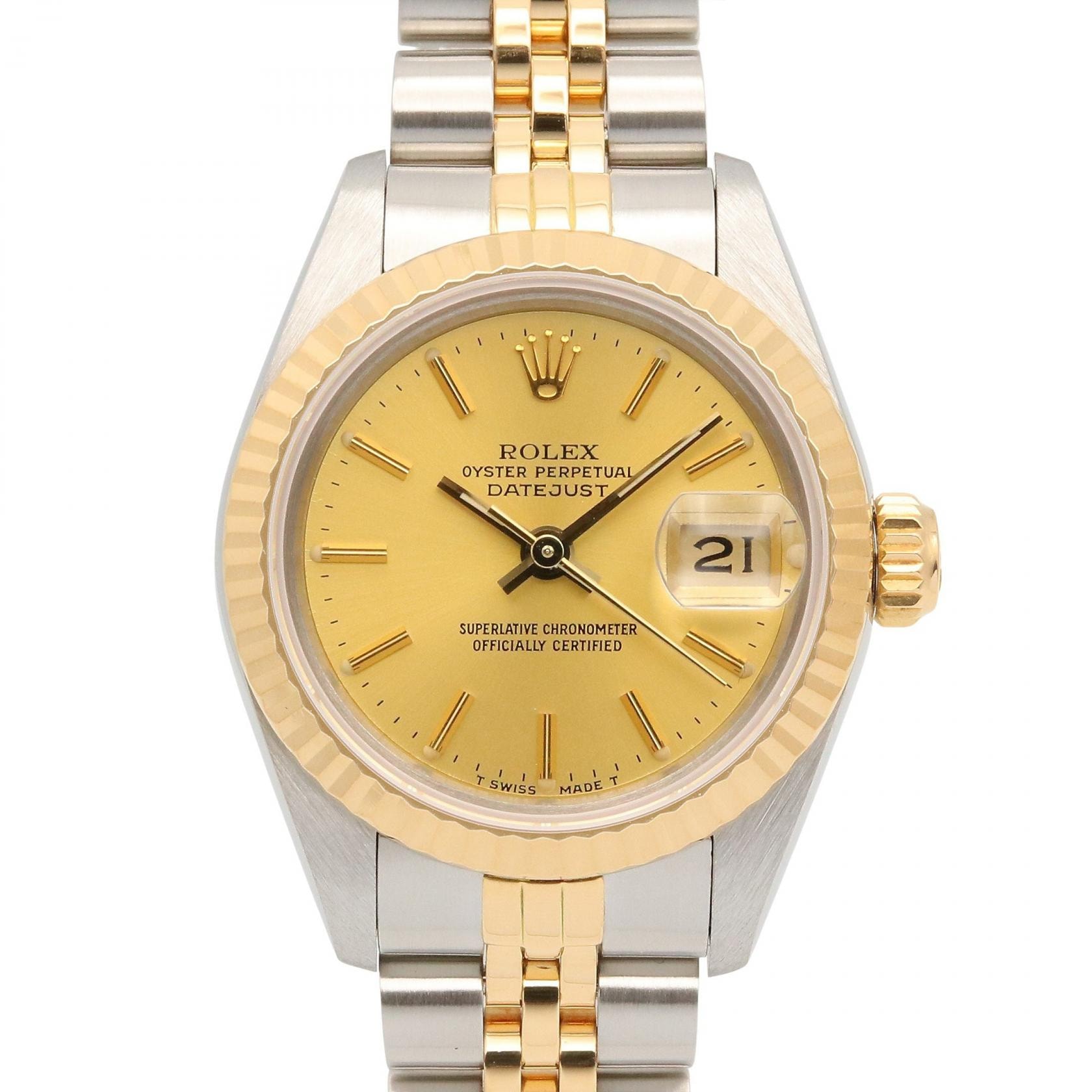 ロレックス ROLEX デイトジャスト 96番 腕時計 時計 K18(イエローゴールド) ステンレススチール レディース ゴールド系 69173 【中古】