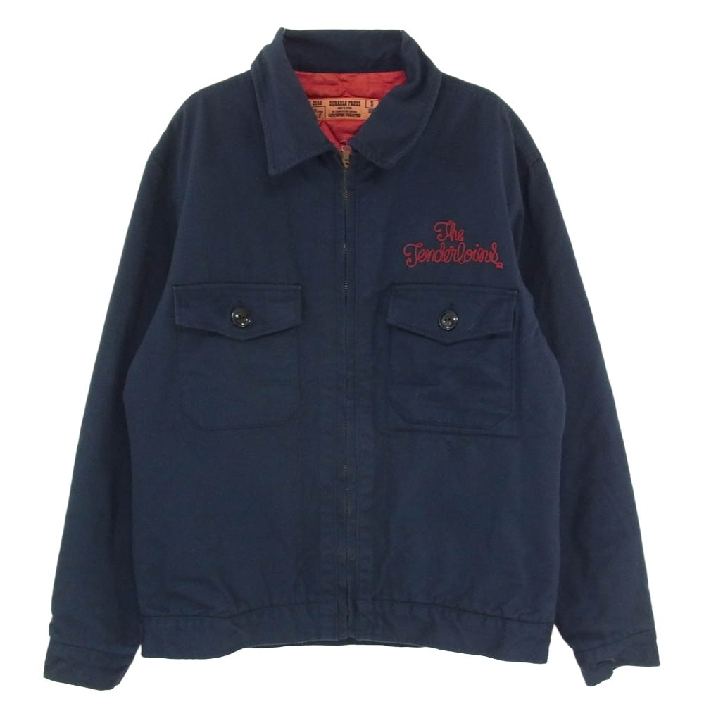 TENDERLOIN テンダーロイン T-WORK JKT 刺繍 ツイル ワーク ジャケット ネイビー系 S【中古】